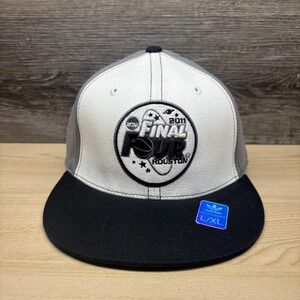 NCAA Final Four Houston 2011 Hat‎ Cap Fitted Mens L/XL Gray Basketball Adidas